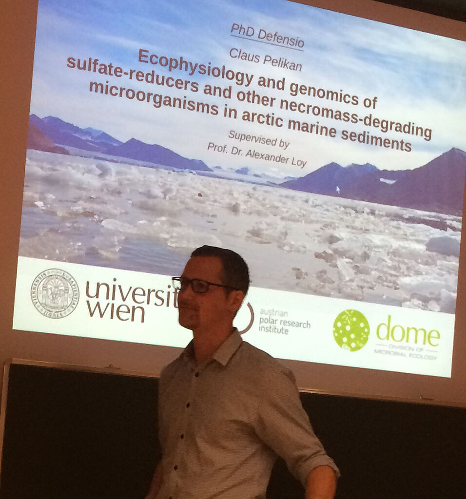 Claus Pelikan during his presentation